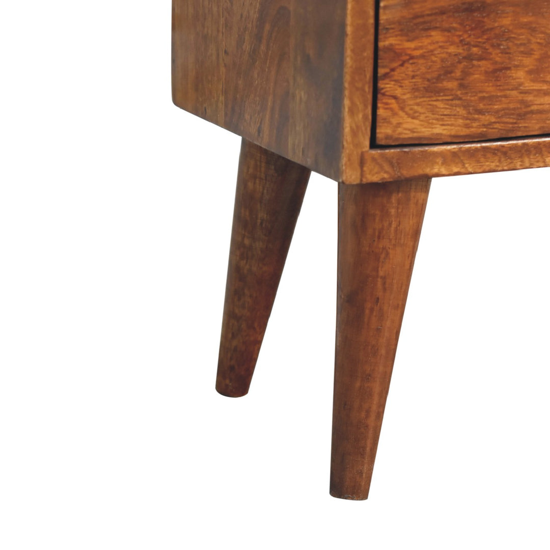 Mini Chestnut Modern Nightstand - Element & Elm