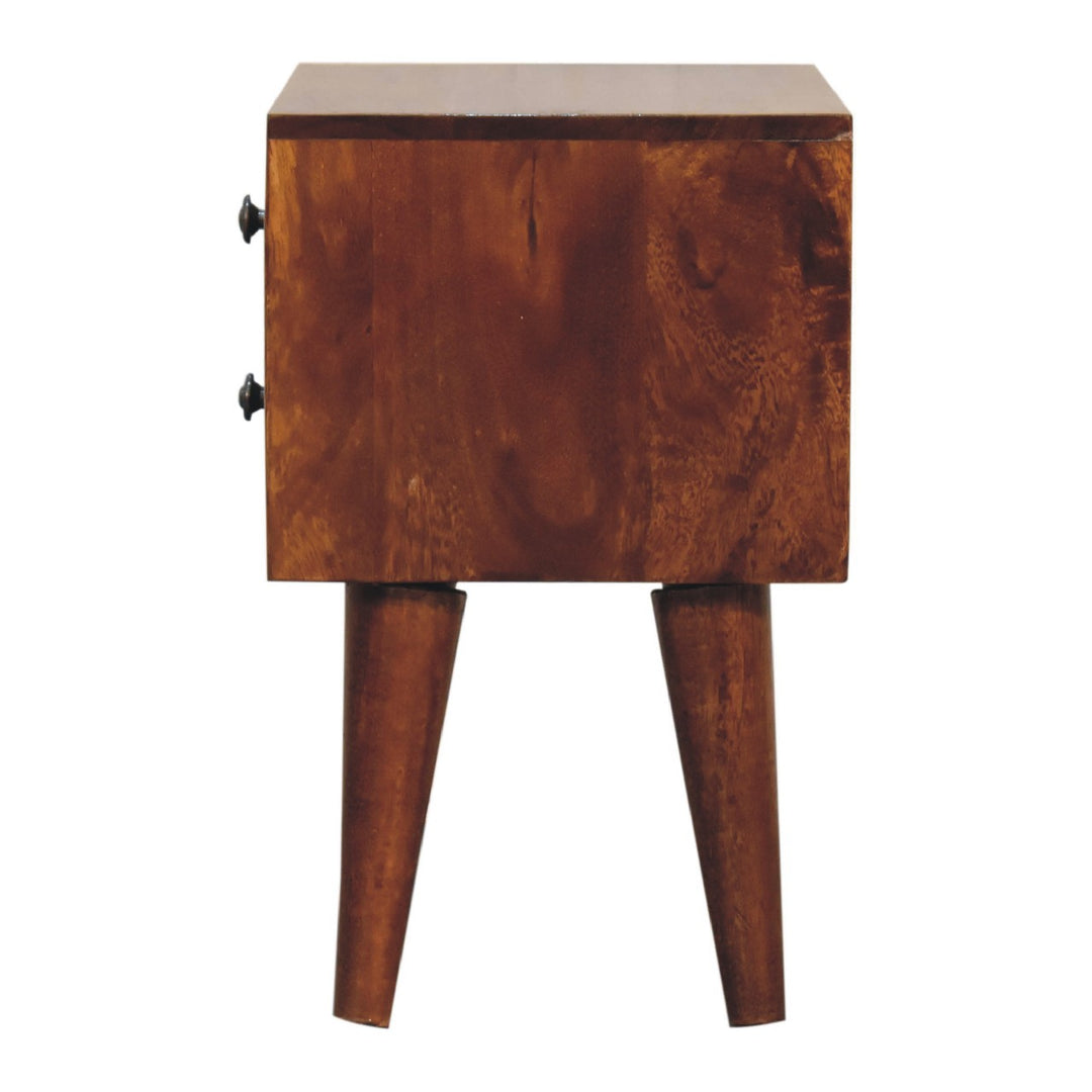 Mini Chestnut Modern Nightstand - Element & Elm