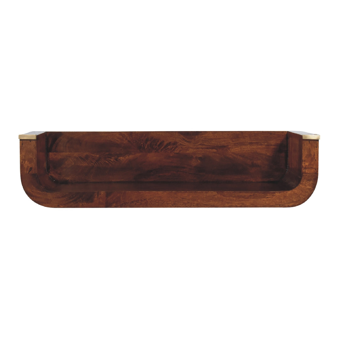 Indira Chestnut Floating Console - Element & Elm