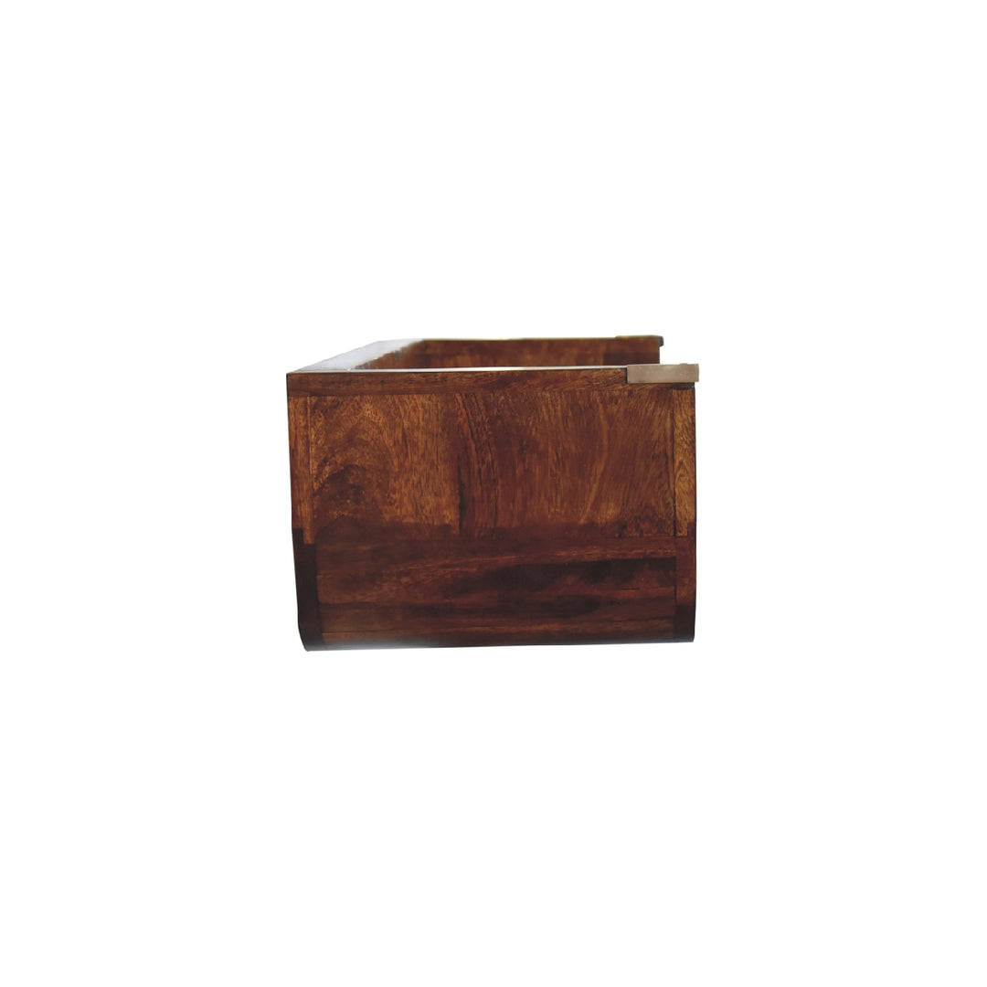 Indira Chestnut Floating Console - Element & Elm