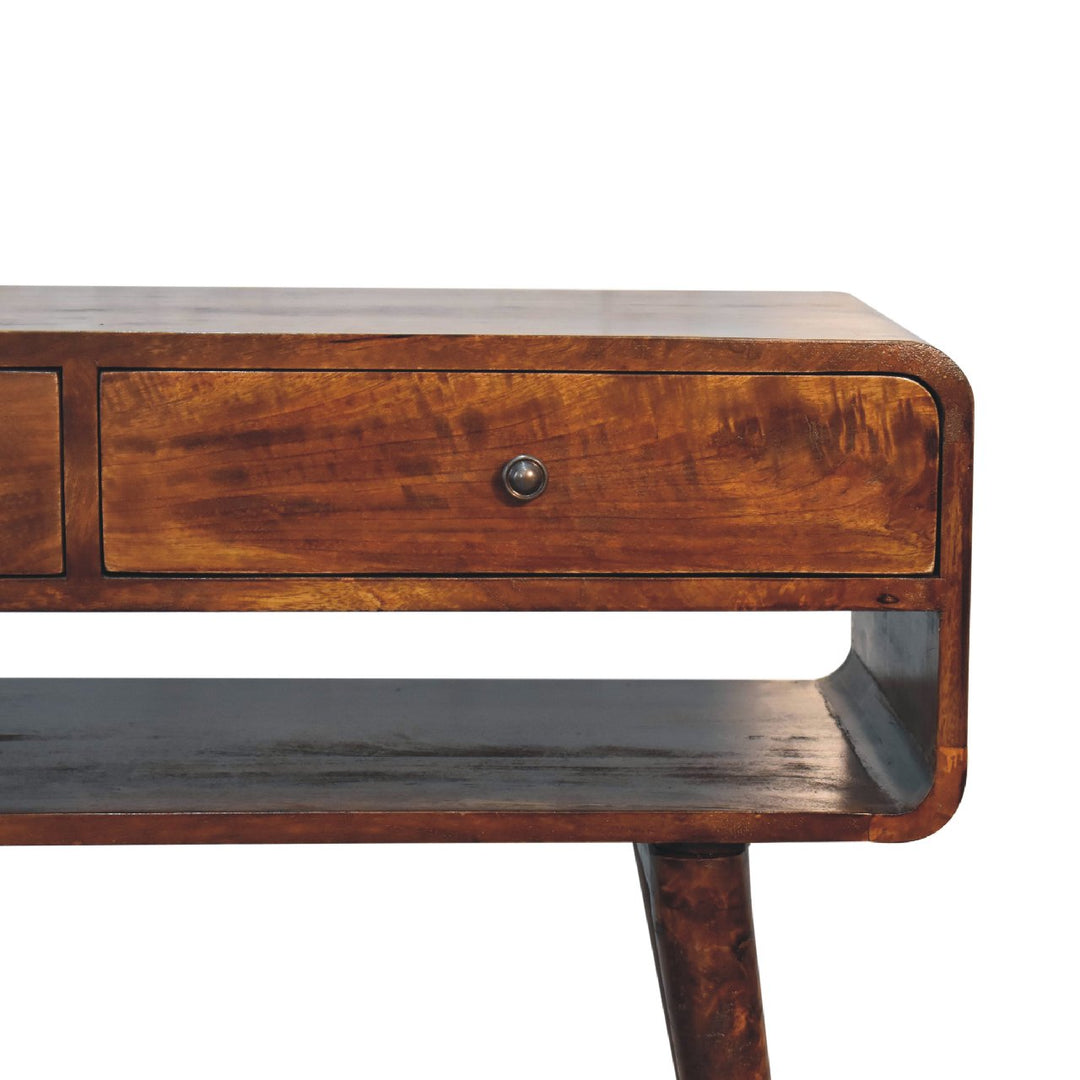 Sonata Chestnut Console Table - Element & Elm