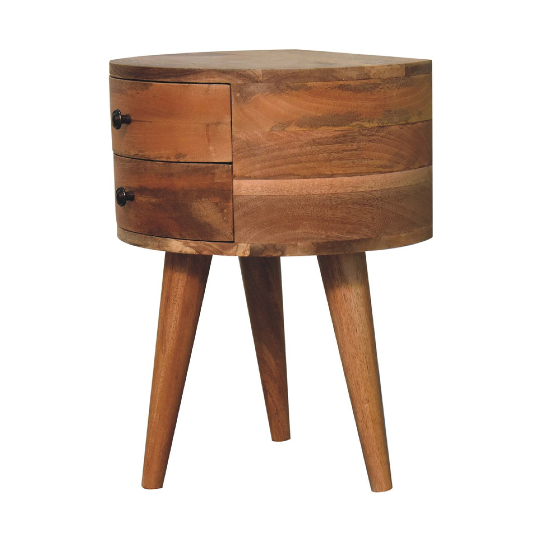 Odyssey Oak-ish Tripod Nightstand - Element & Elm