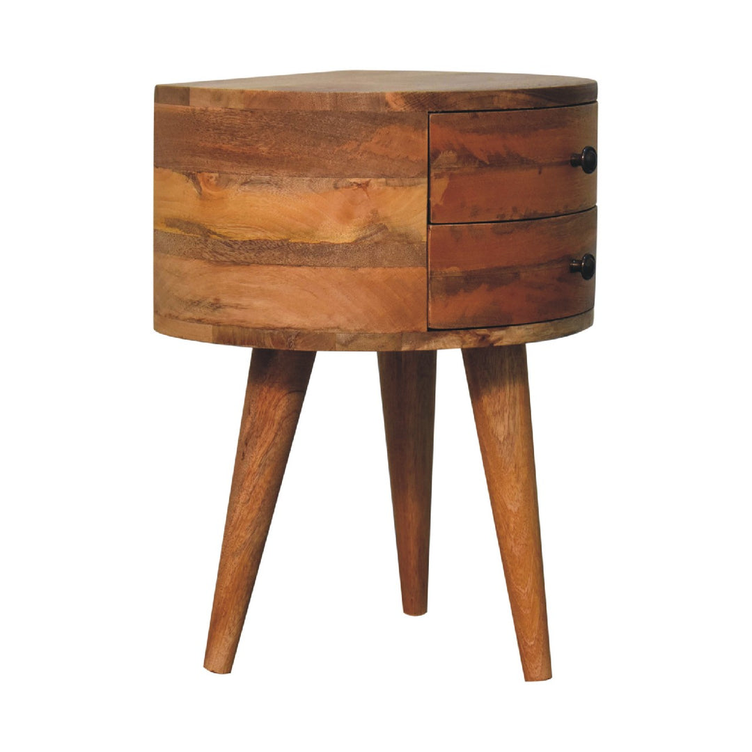 Odyssey Oak-ish Tripod Nightstand - Element & Elm