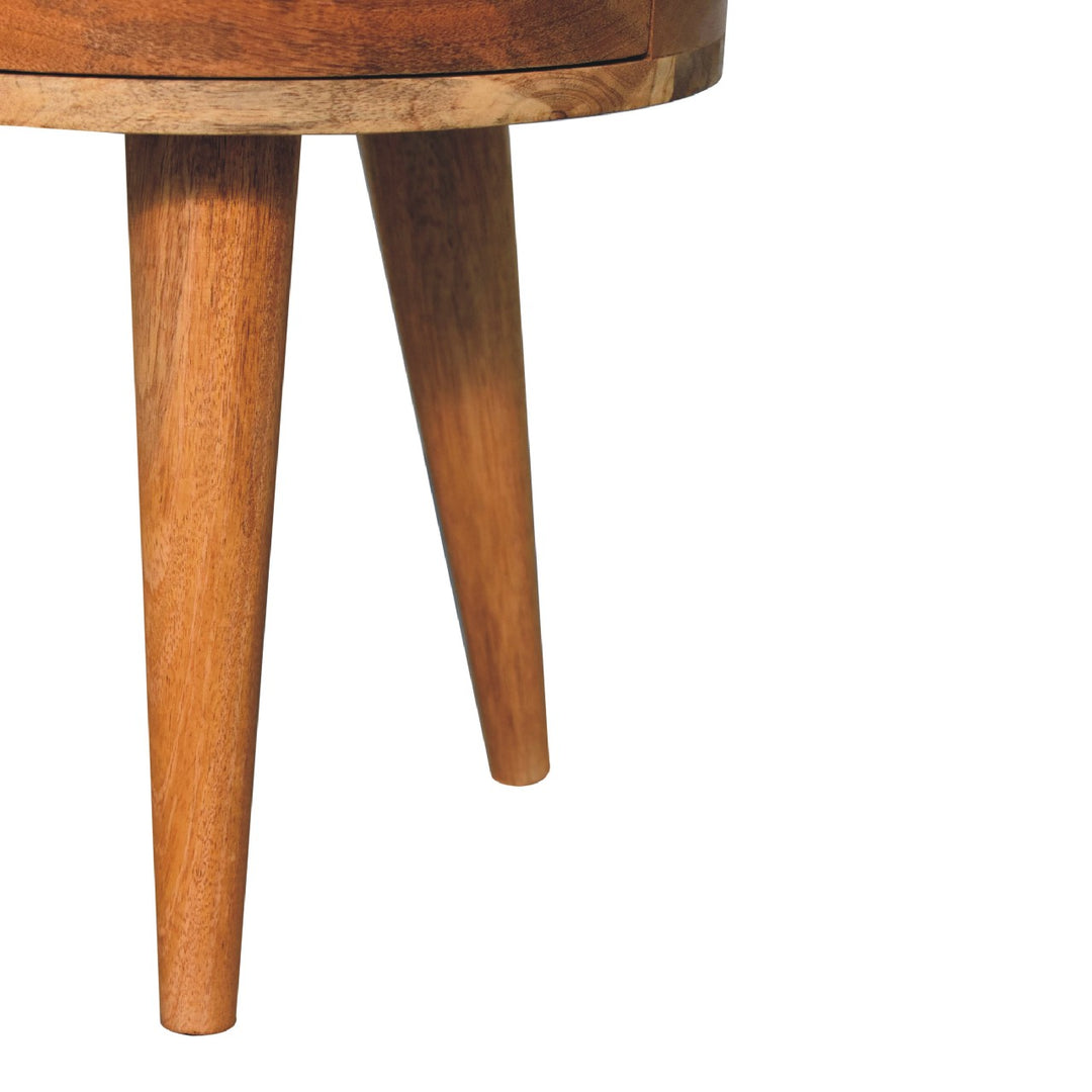 Odyssey Oak-ish Tripod Nightstand - Element & Elm