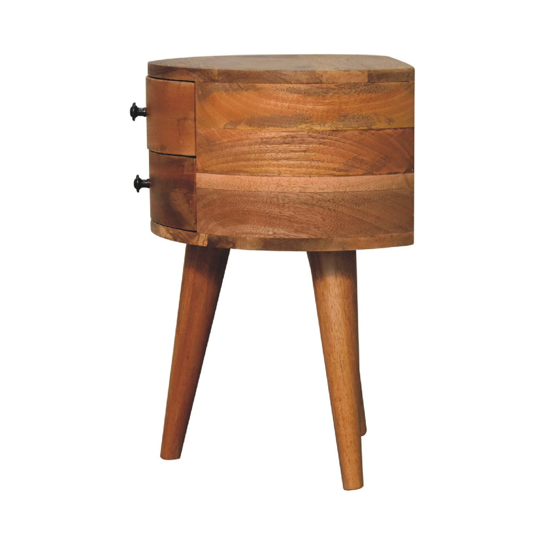 Odyssey Oak-ish Tripod Nightstand - Element & Elm