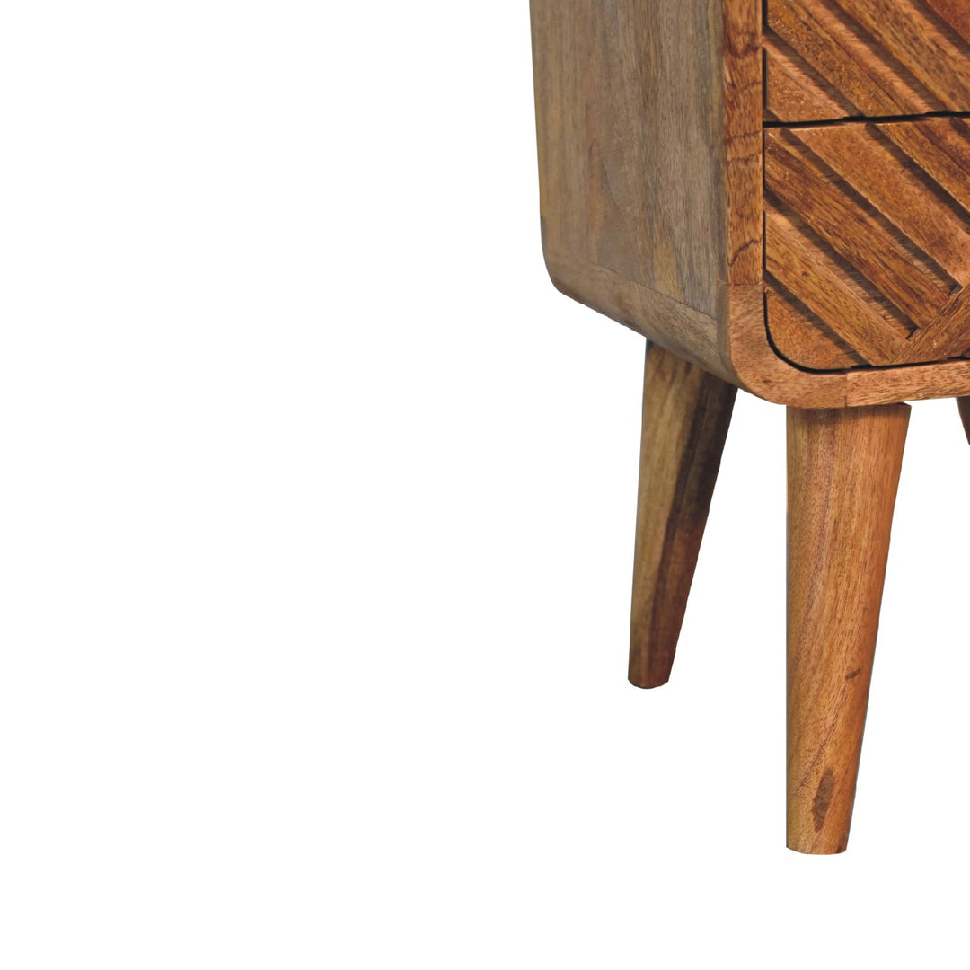 Mini Lille Curved Nightstand