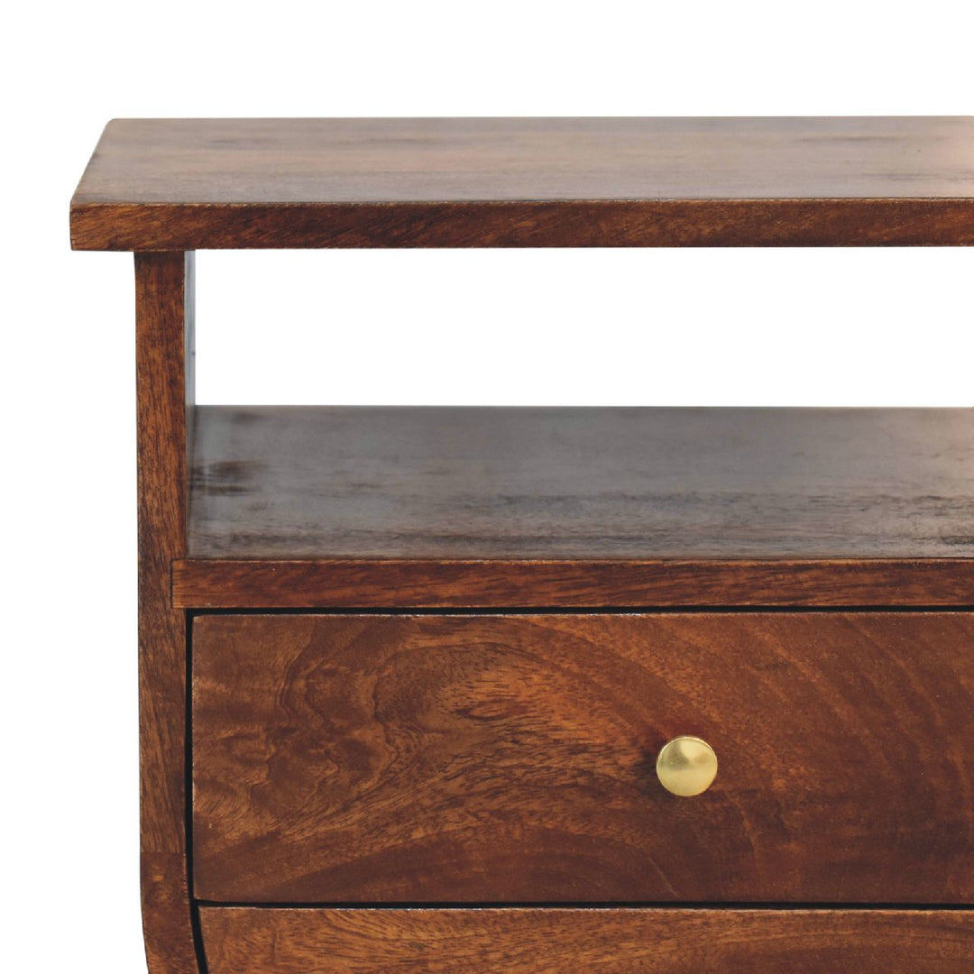 Split Chestnut Nightstand - Element & Elm