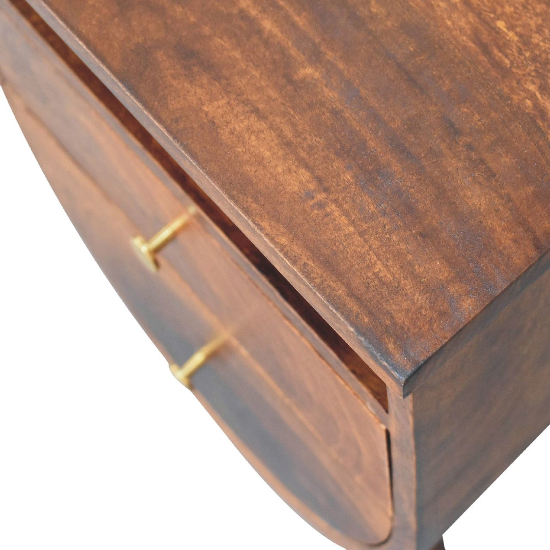 Split Chestnut Nightstand - Element & Elm