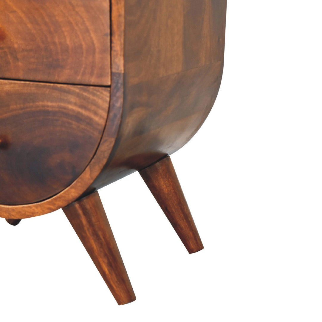 Split Chestnut Nightstand - Element & Elm