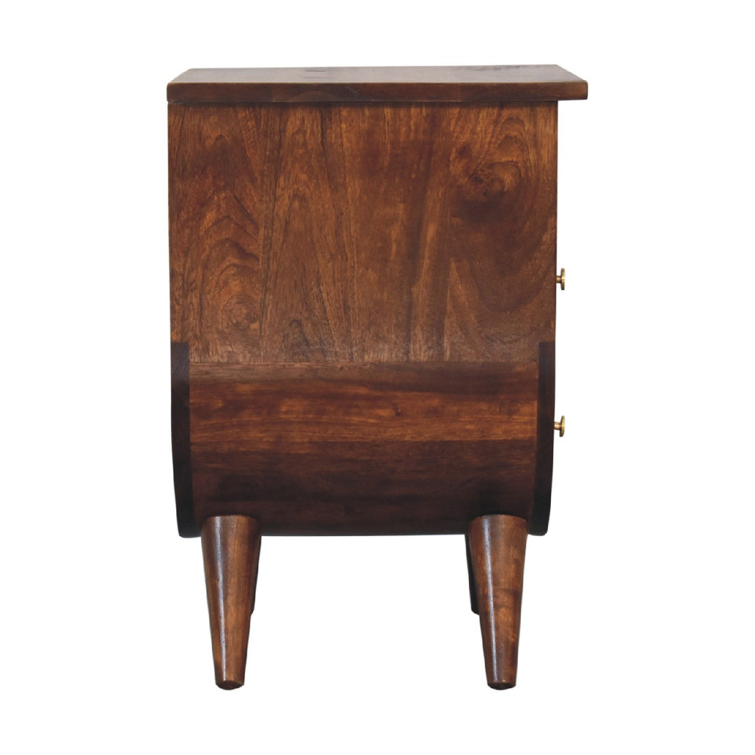 Split Chestnut Nightstand - Element & Elm