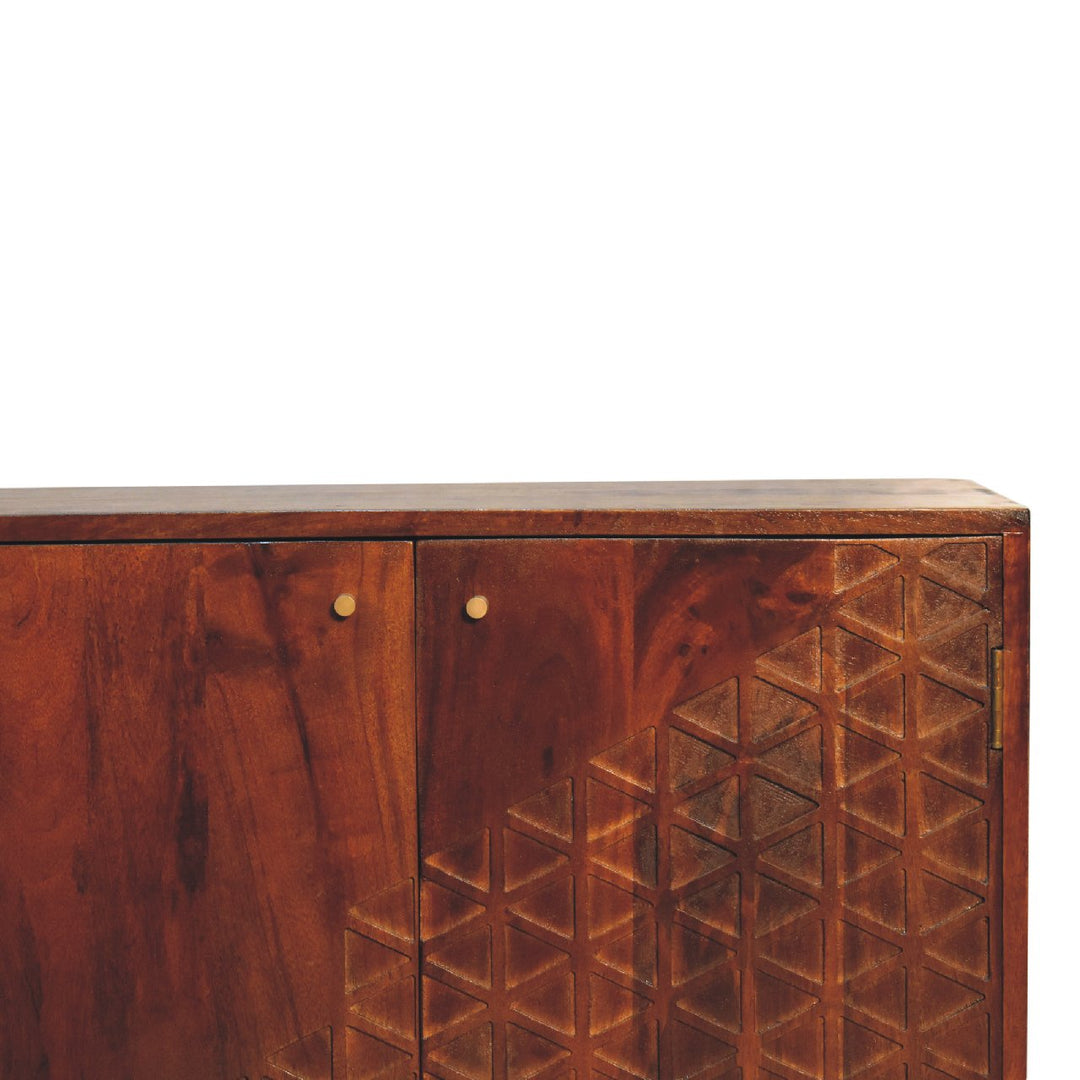 Chestnut Dice Cabinet - Element & Elm