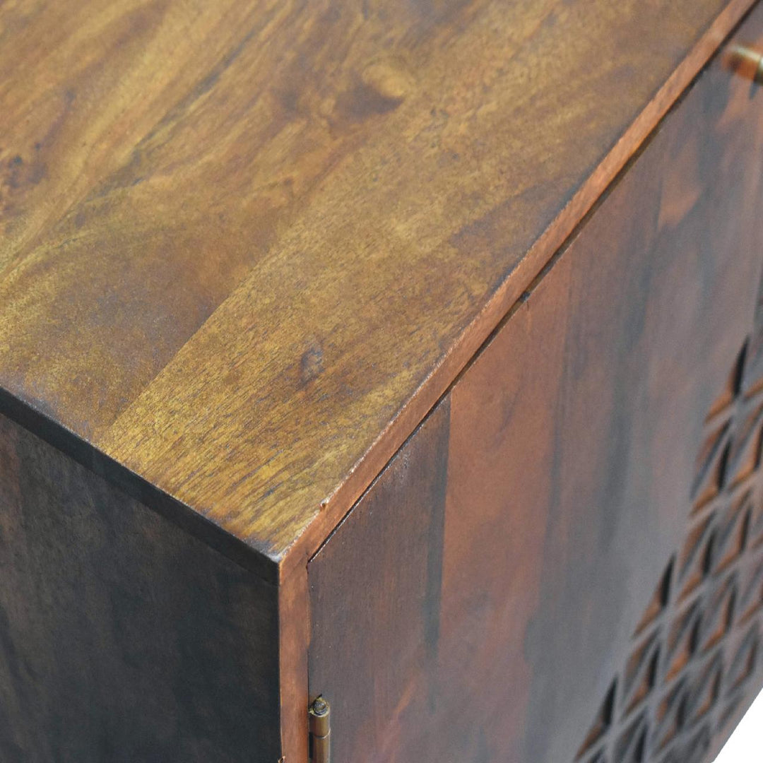 Chestnut Dice Cabinet - Element & Elm