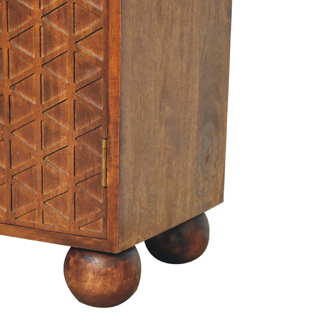 Chestnut Dice Cabinet - Element & Elm