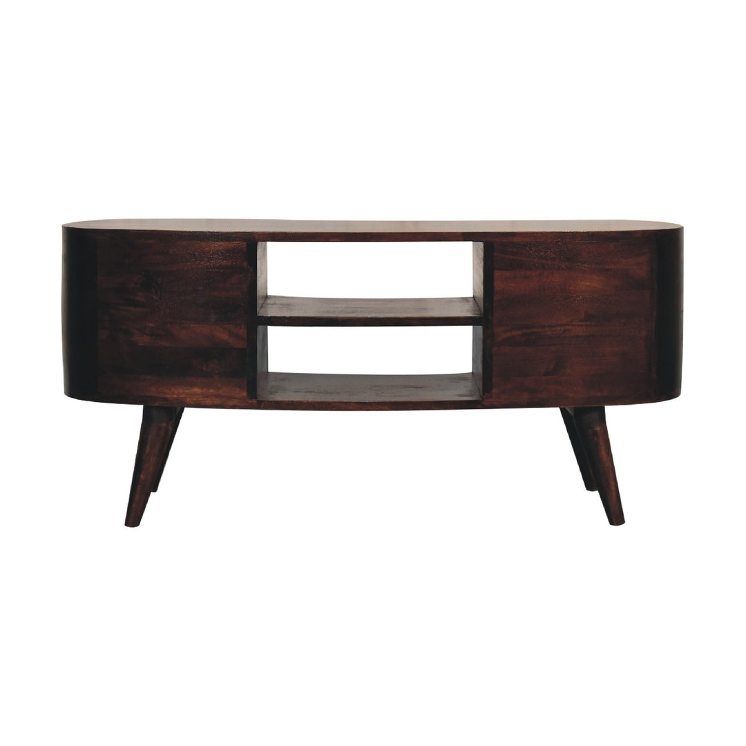 Light Walnut Wave Entertainment Unit - Element & Elm