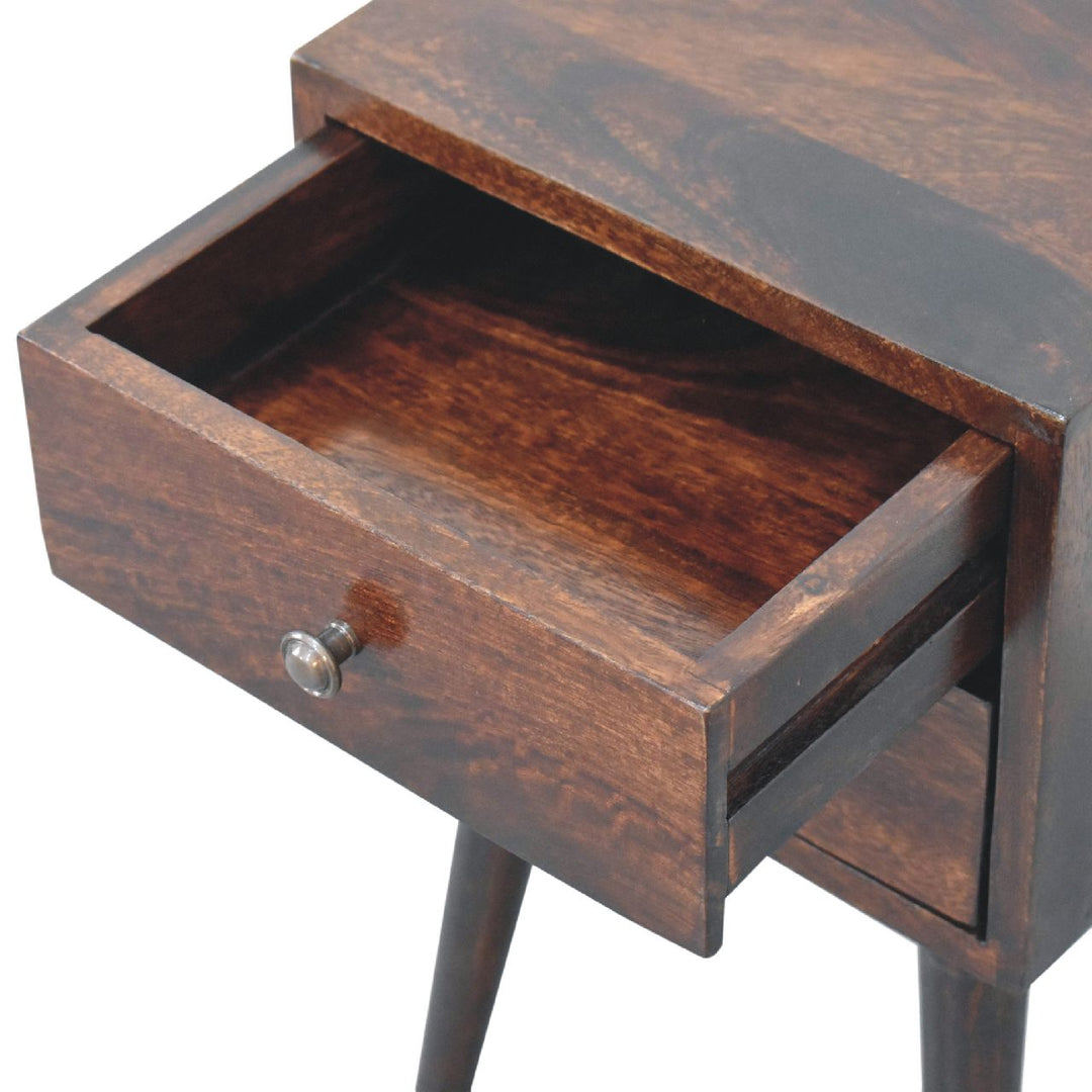 Mini 2 Drawer Light Walnut Nightsand - Element & Elm