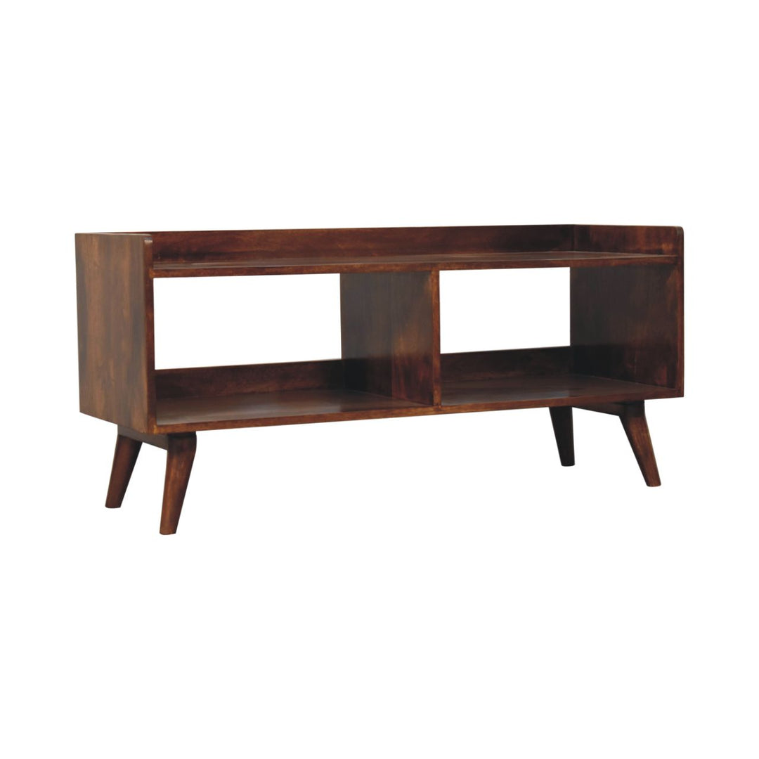 Open-top Chestnut Media Unit - Element & Elm