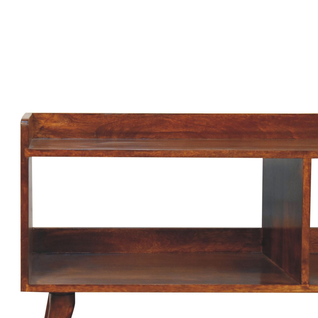 Open-top Chestnut Media Unit - Element & Elm