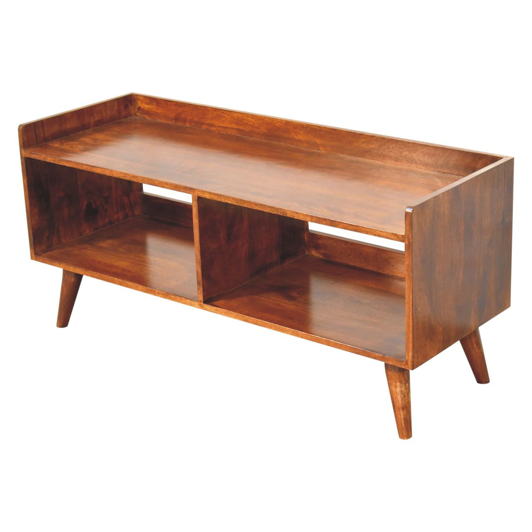 Open-top Chestnut Media Unit - Element & Elm