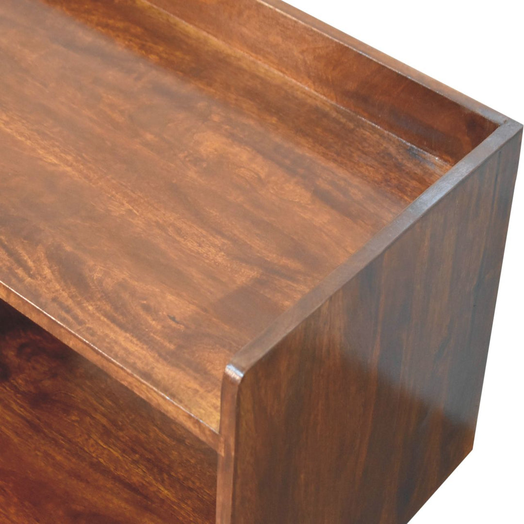 Open-top Chestnut Media Unit - Element & Elm