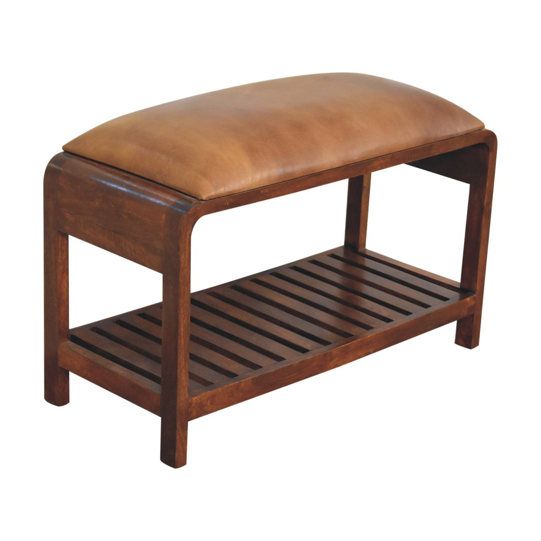 Buffalo Slatted Square Bench