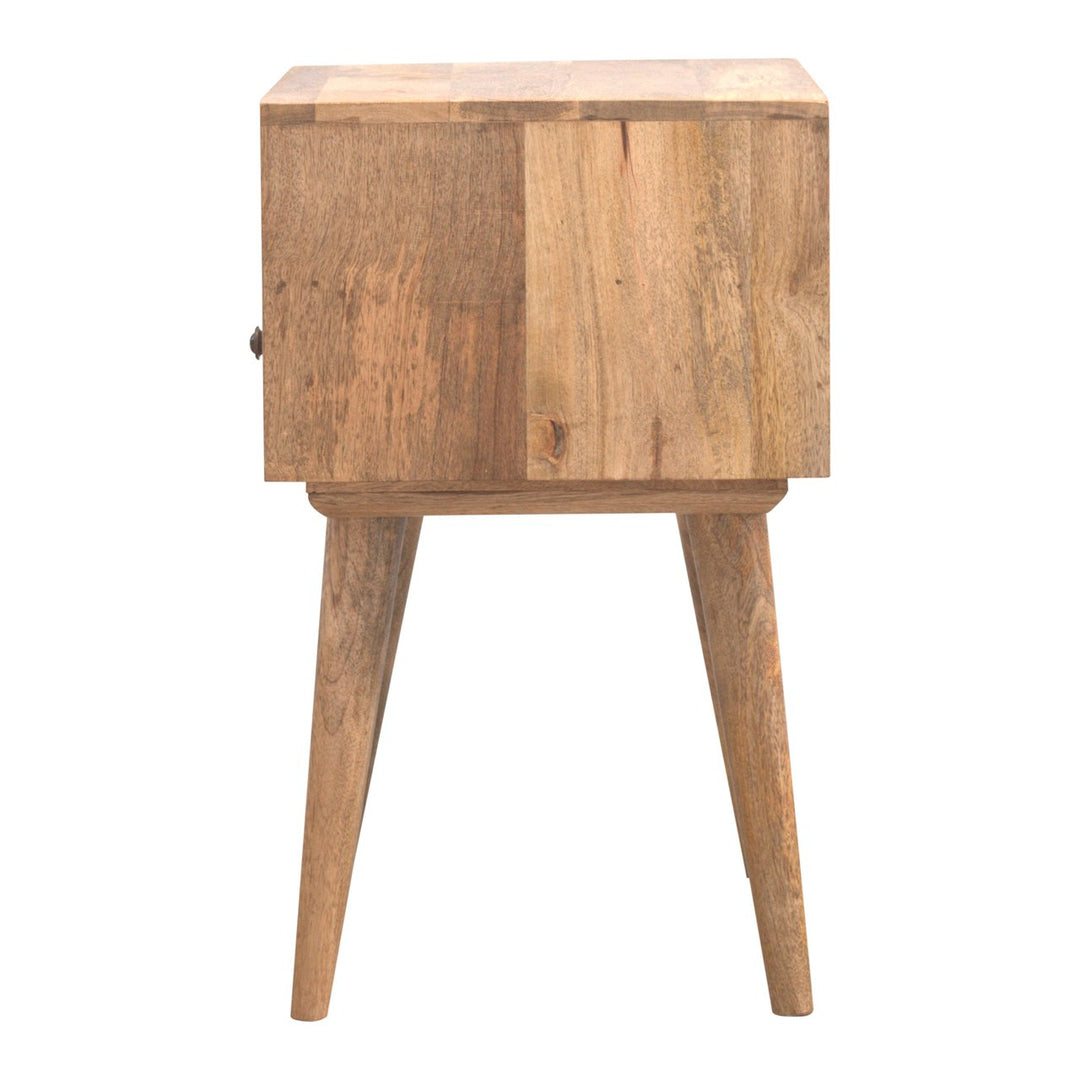 Modern Nightstand with Open Slot - Element & Elm