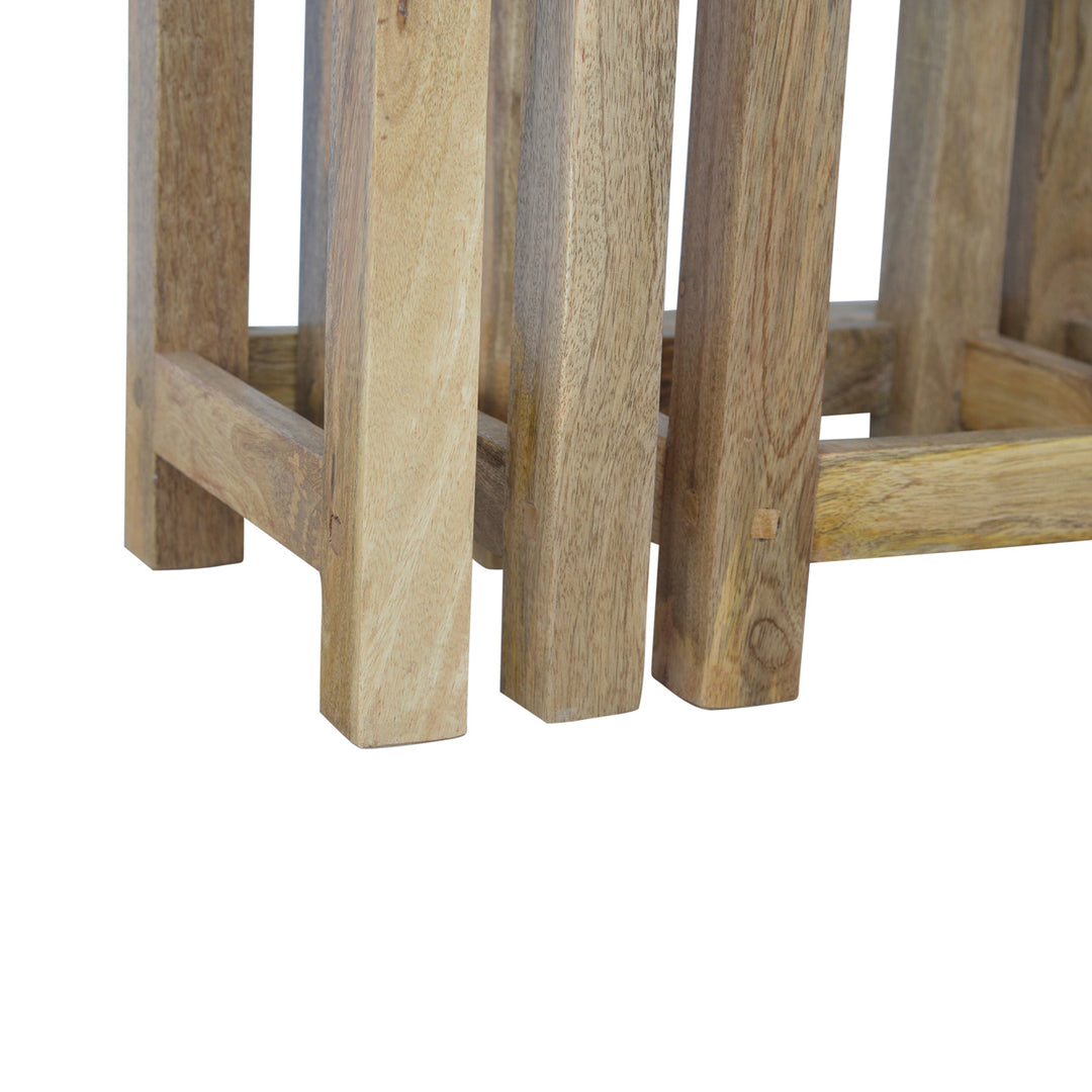 Solid Wood Stool Set of 3