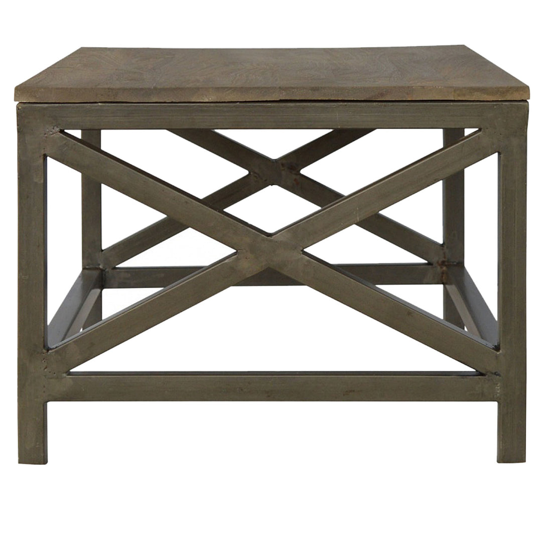 Industrial Cross Metal Coffee Table