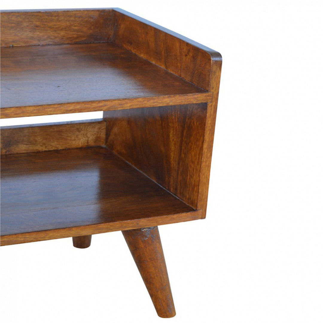 Chestnut Nordic Storage Bench - Element & Elm