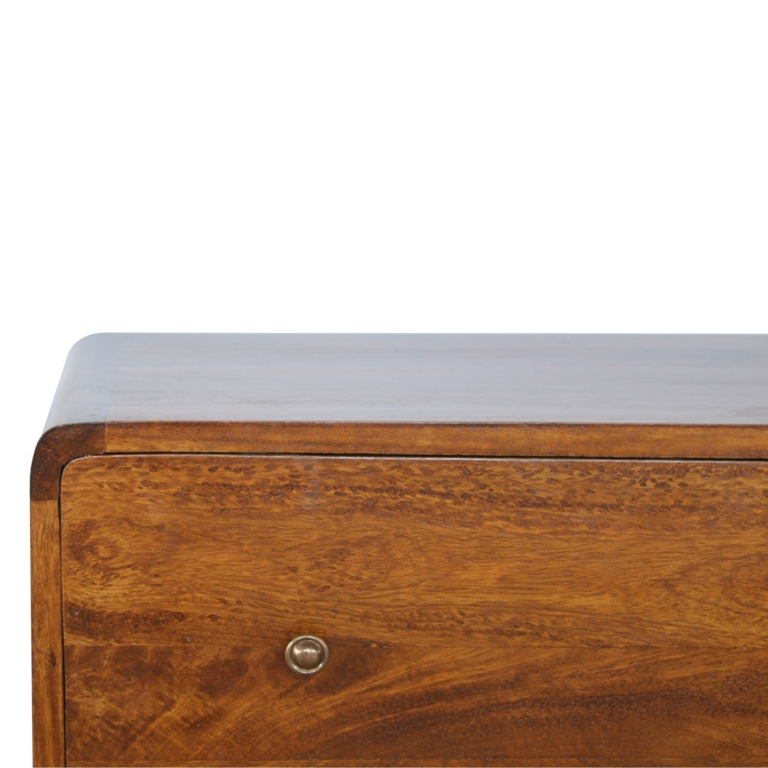 Curved Chestnut Chest - Element & Elm