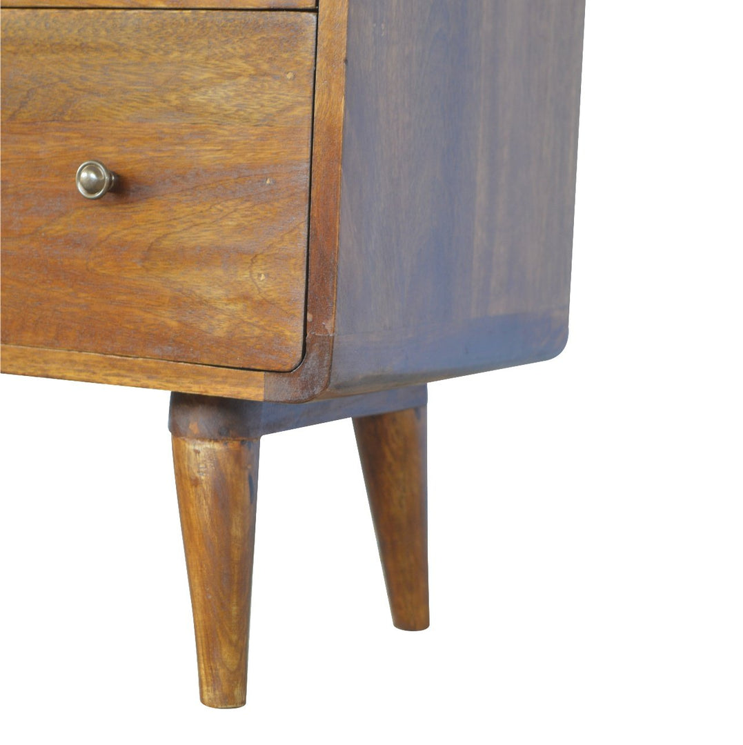 Curved Chestnut Chest - Element & Elm