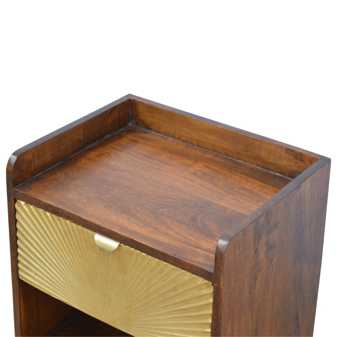 Manila Gold One Drawer Nightstand