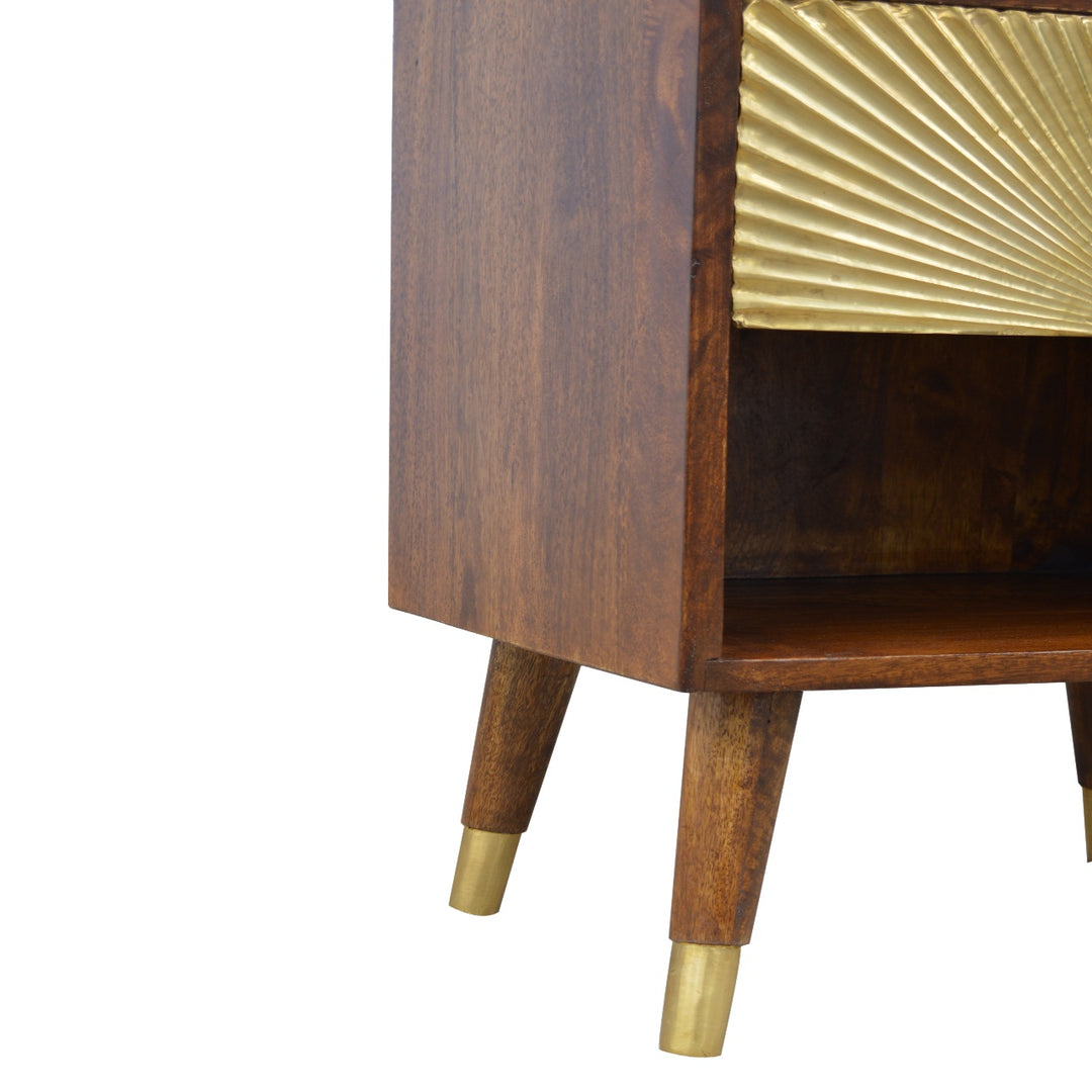 Manila Gold One Drawer Nightstand