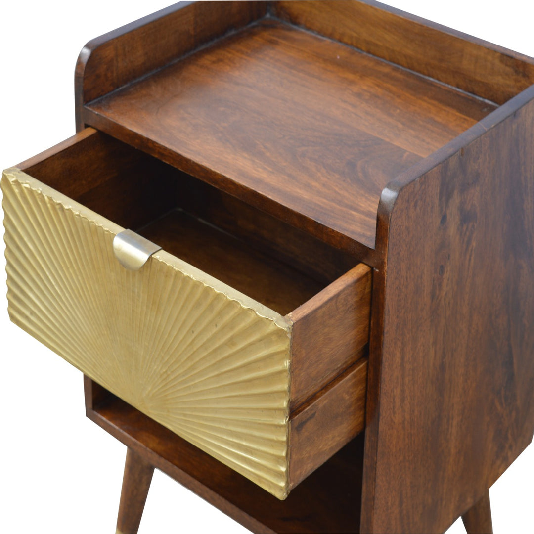 Manila Gold One Drawer Nightstand