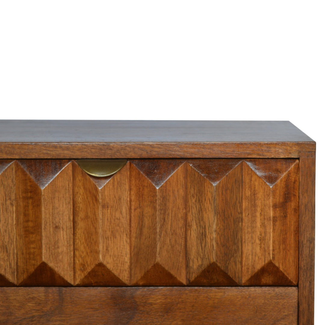 Chestnut Prism Nightstand