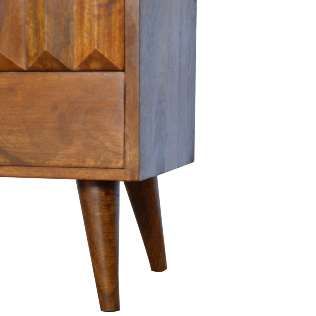 Chestnut Prism Nightstand