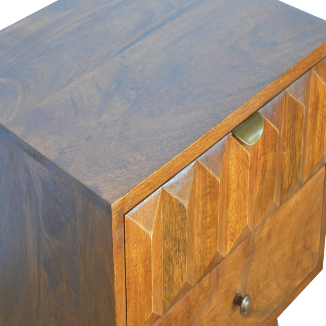 Chestnut Prism Nightstand