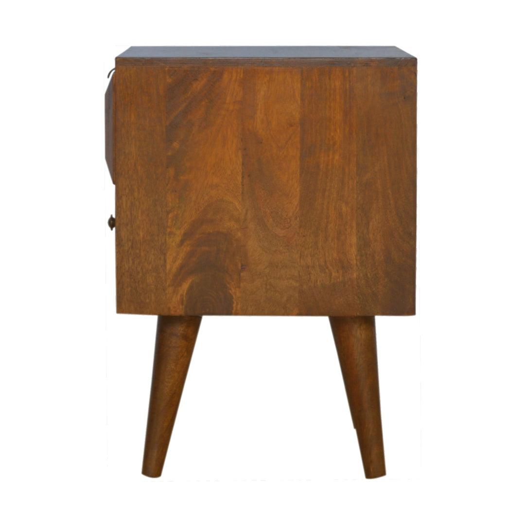 Chestnut Prism Nightstand