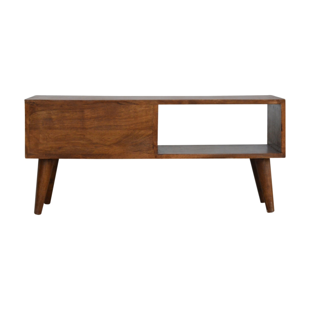 Chestnut Prism Sliding Media Unit - Element & Elm