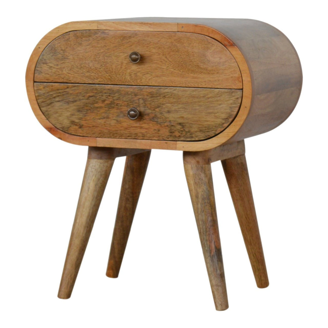 Circular Nightstand - Element & Elm